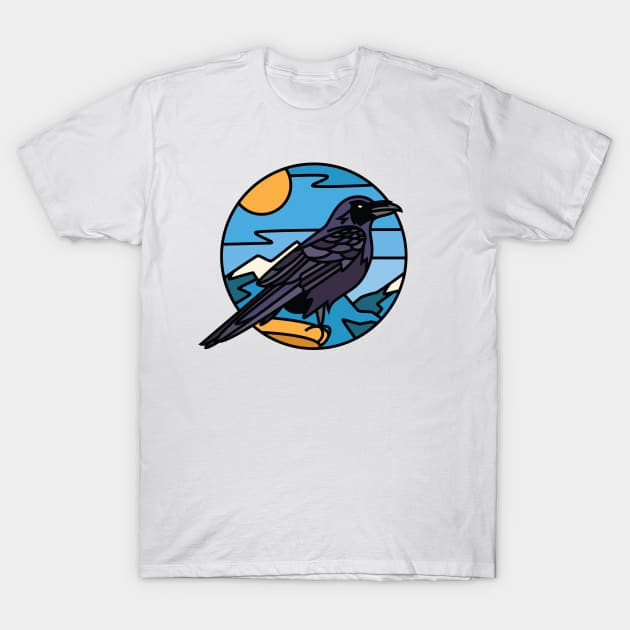 Common Raven T-Shirt by Joe Gottli